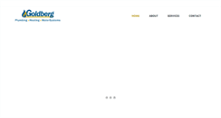 Desktop Screenshot of goldbergplumbing.com