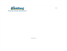 Tablet Screenshot of goldbergplumbing.com